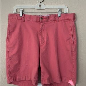 Peter Millar Classic Fit 8" Chino Shorts Pima Cotton Pink Preppy
